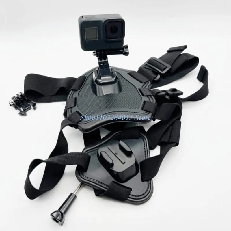 R6FF Adjustable Dog Camera Harness Mount Vest For Cameras Featuring 360Rotation Buckles Mount Fit Small Large Dog