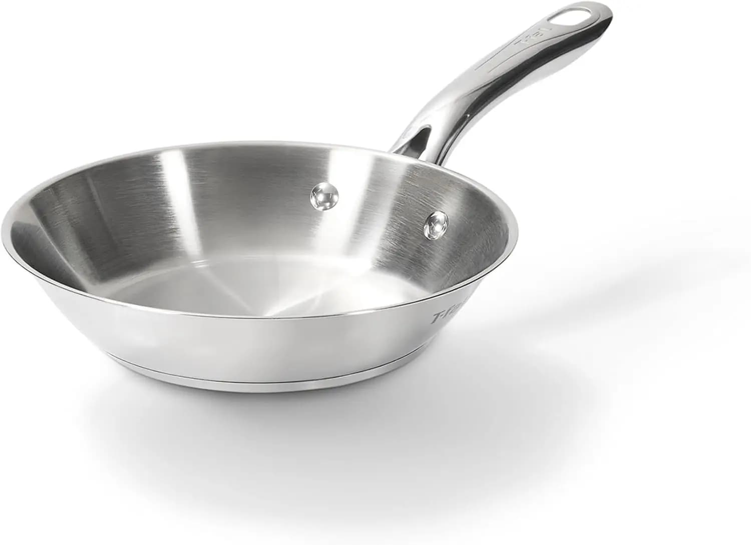 Padella in Acciaio Inossidabile da 8,5 Pollici, Compatibile con l'Induzione, Adatta al Forno fino a 260°C, Riscaldamento Rapido e Uniforme