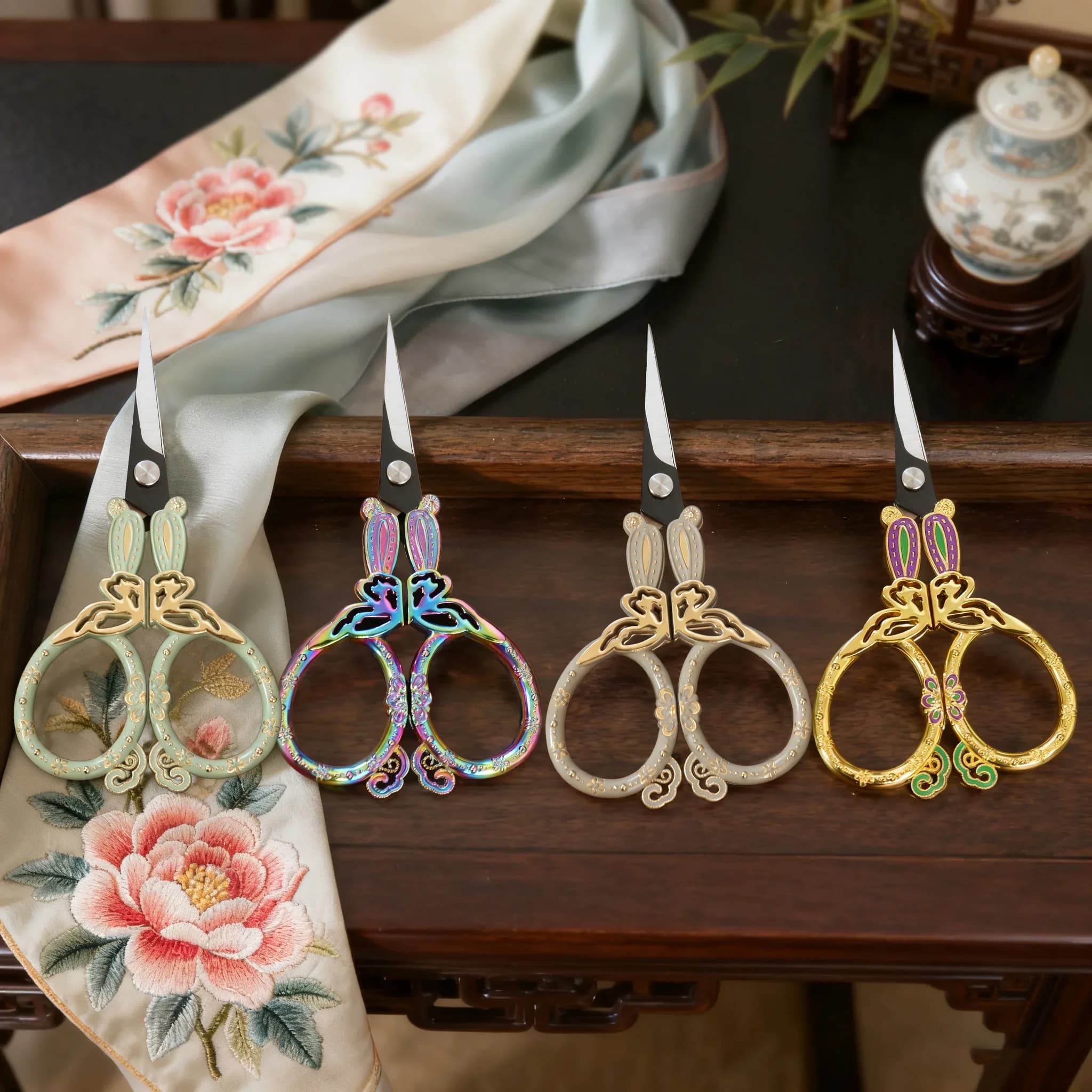 1PC, Vintage Scissors Sewing Fabric Cutter Embroidery Scissors Thread Sewing Shears DIY Arts Sewing Crafting Tool Sewing Tools