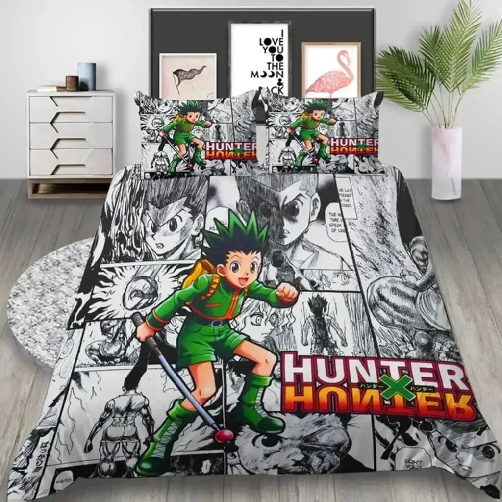 Japan Anime Hunter Hunter 3D NUOVO copripiumino federa set biancheria da letto ragazza adulta decorazione camera da letto bambini singolo doppio grande