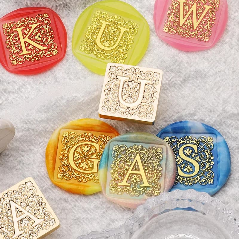 A-Z Sealing Wax For Stamp Head Letter Retro Seal Kit Stamps Logo For Scrapbooking Surgut Print Set Wedding Craft Soaps Stamps