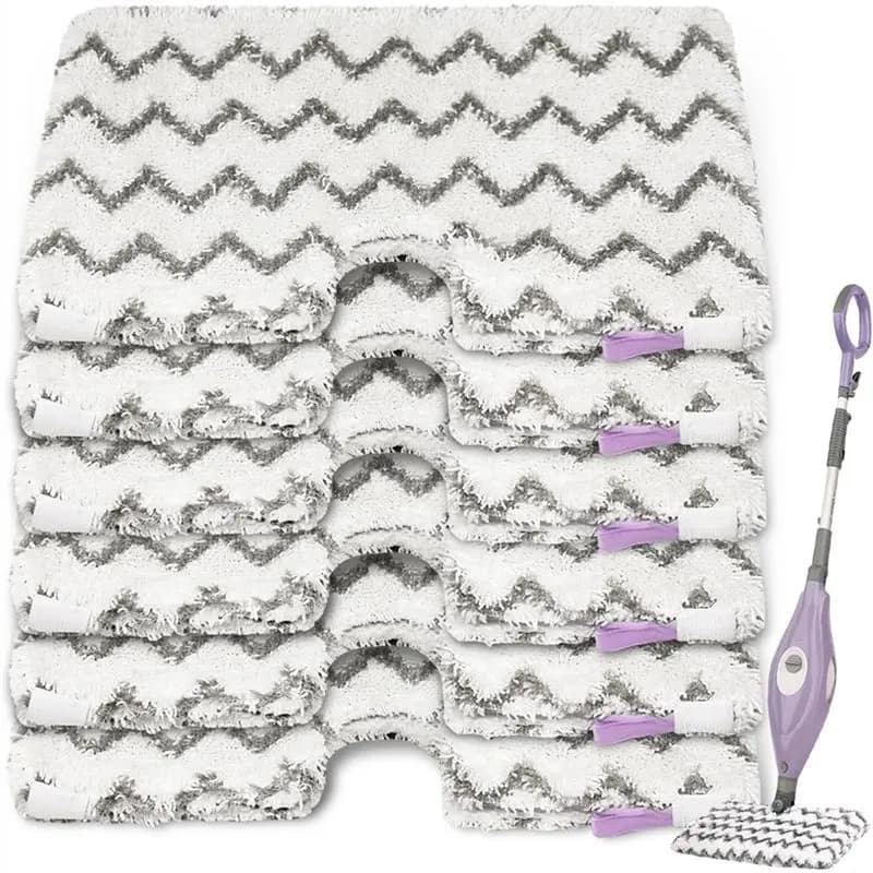 【NATALE】Cuscinetti di ricambio per scopa a vapore, confezione da 6, per Shark S3500 Series S3501 S3601 S3901, in microfibra, lavabili