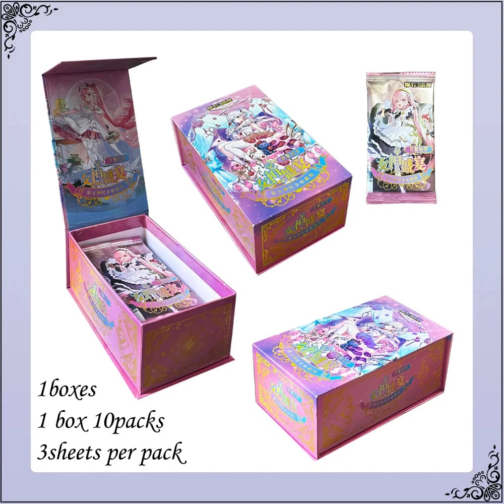 Goddess Feast Anime Collection Cards VOL.5 Waifu Card Games Girl Party Swimsuit Bikini Feast Booster Box e Regalo per Hobbistica