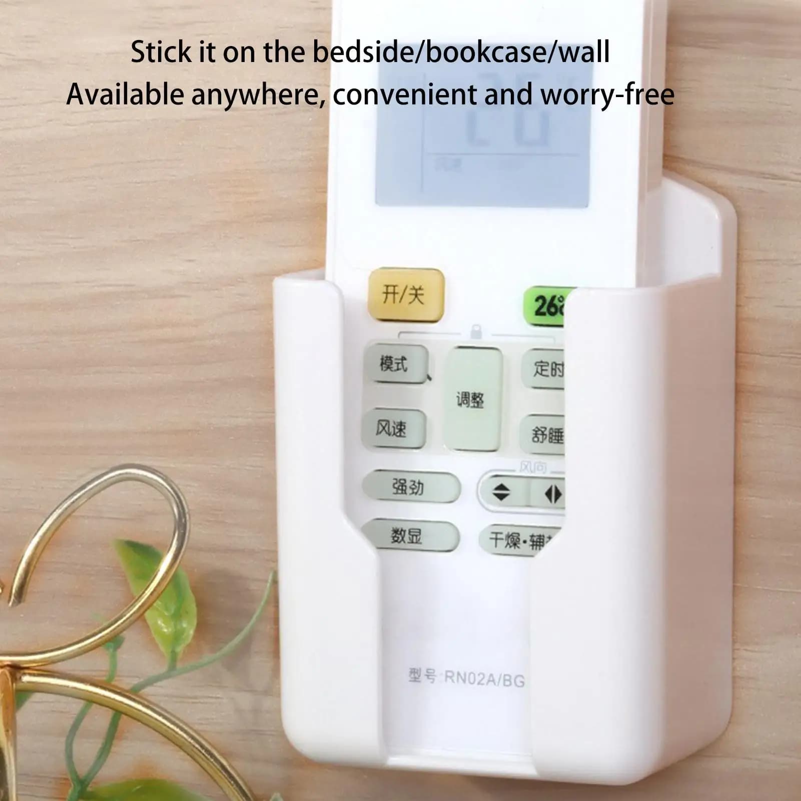 Conditioner Remote Universal WhiteWall Shelves Box Storage No Drilling Comb Organizer Box For Remote Control Home Organizers
