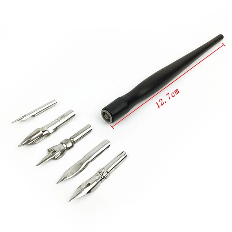 /KQM/Tool Anime Pen Tip Pen Set Calligraphy Drawing Kit Set 5 Nib with 1 Holders High Quality Durable