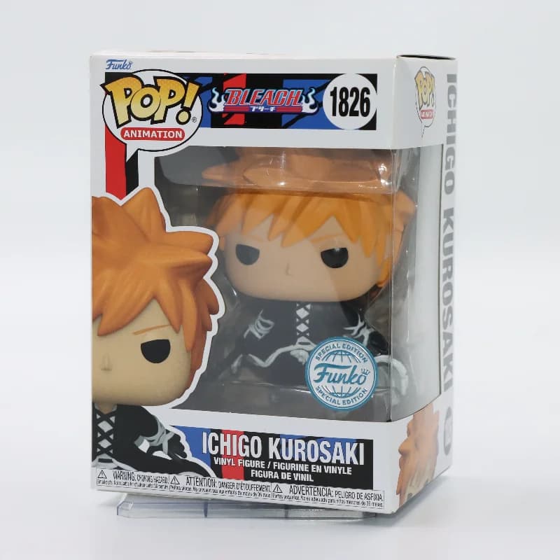 Funko Pop Figura anime originale candegginaIchigo Kurosaki # 1826 Action Figures Modello Giocattolo Regalo per Bambini Ragazzi Grils Decorazioni da Collezione