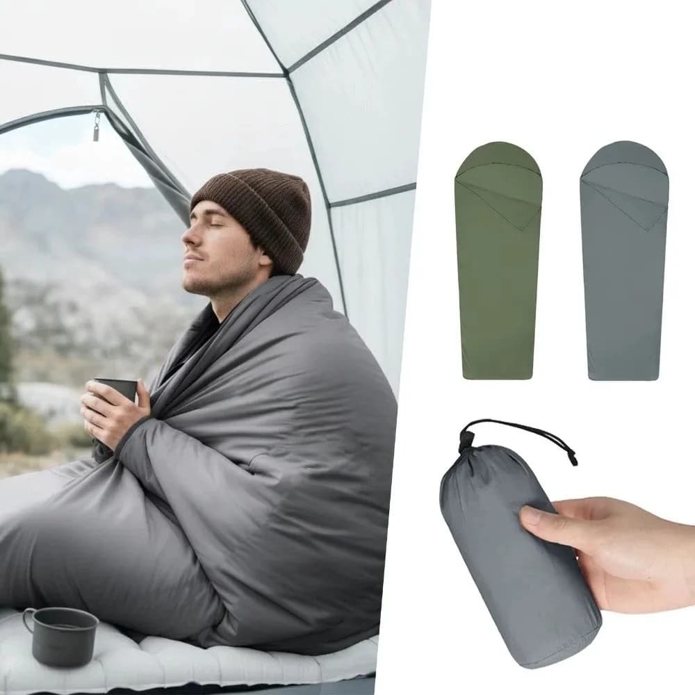 Ultralight Sleeping Bag Liner Warm Inner Liner Sleeping Bags Single Travel Hotel Nylon Camping Sheet Travel Hiking Camping
