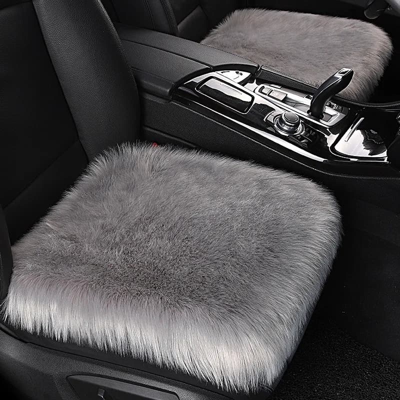 1Pc Universal Winter Wool Car Seat Covers Long Hot Fleece Car Seat Covers thick Soft Car Accessories for Winter