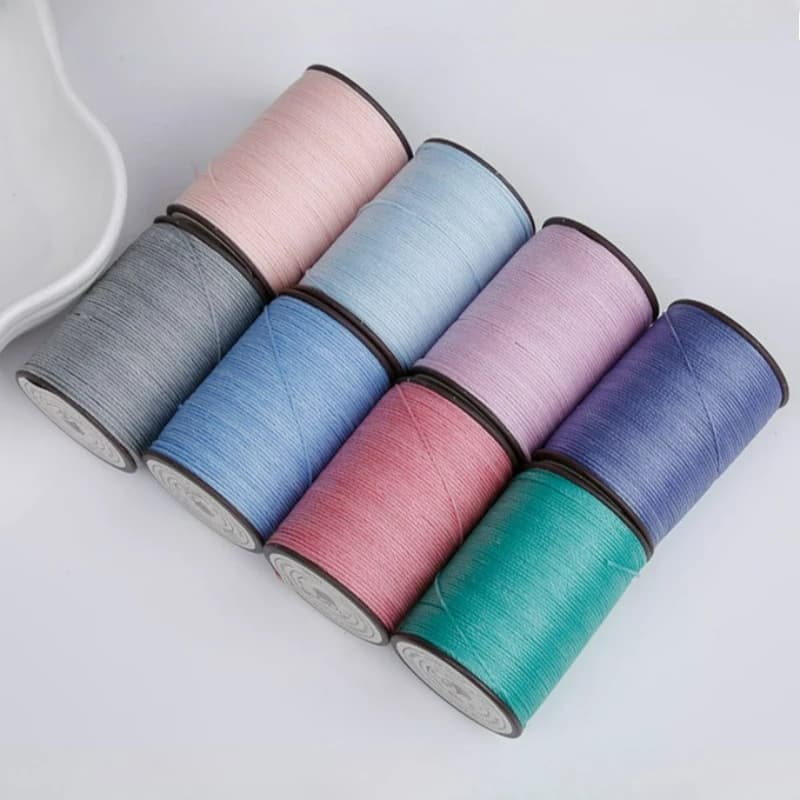 0.5MM Polyester Wax Thread 120m Wax Rope DIY Accessories Leather Craft Sewing Thread Round Waxed Thread Cord Wax Coated Strings