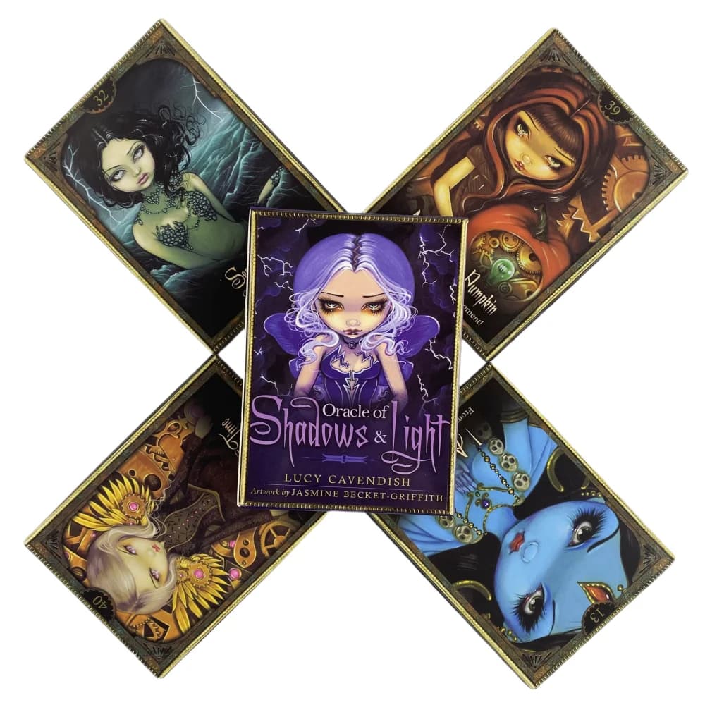 Carte Oracle Of Shadows & Light A 45 English Visions Divination Edition Deck Borad Games