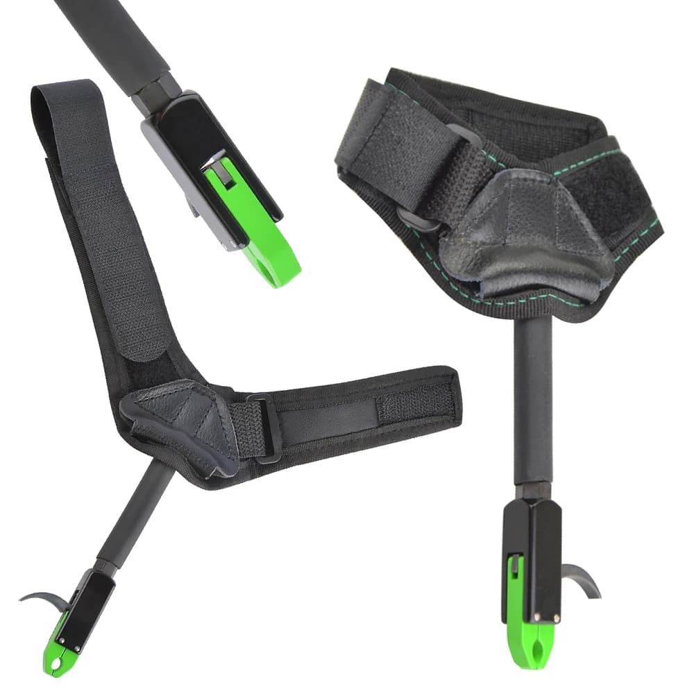 Archery Release Aid Caliper Style 360° Rotating Aluminum Jaw for Compound Bow Right Hand Target Practice Accessories