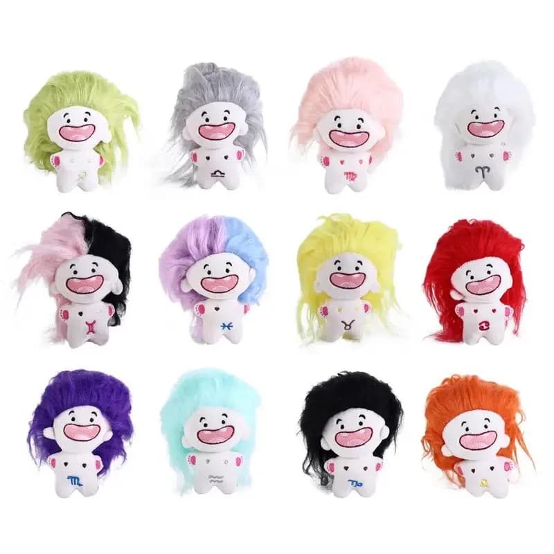 12 giocattoli di peluche per animali domestici costellazioni: divertente design con peli fritti, morbido cotone per masticare cani/gatti e giochi fai da te, giocattolo interattivo ideale per animali domestici