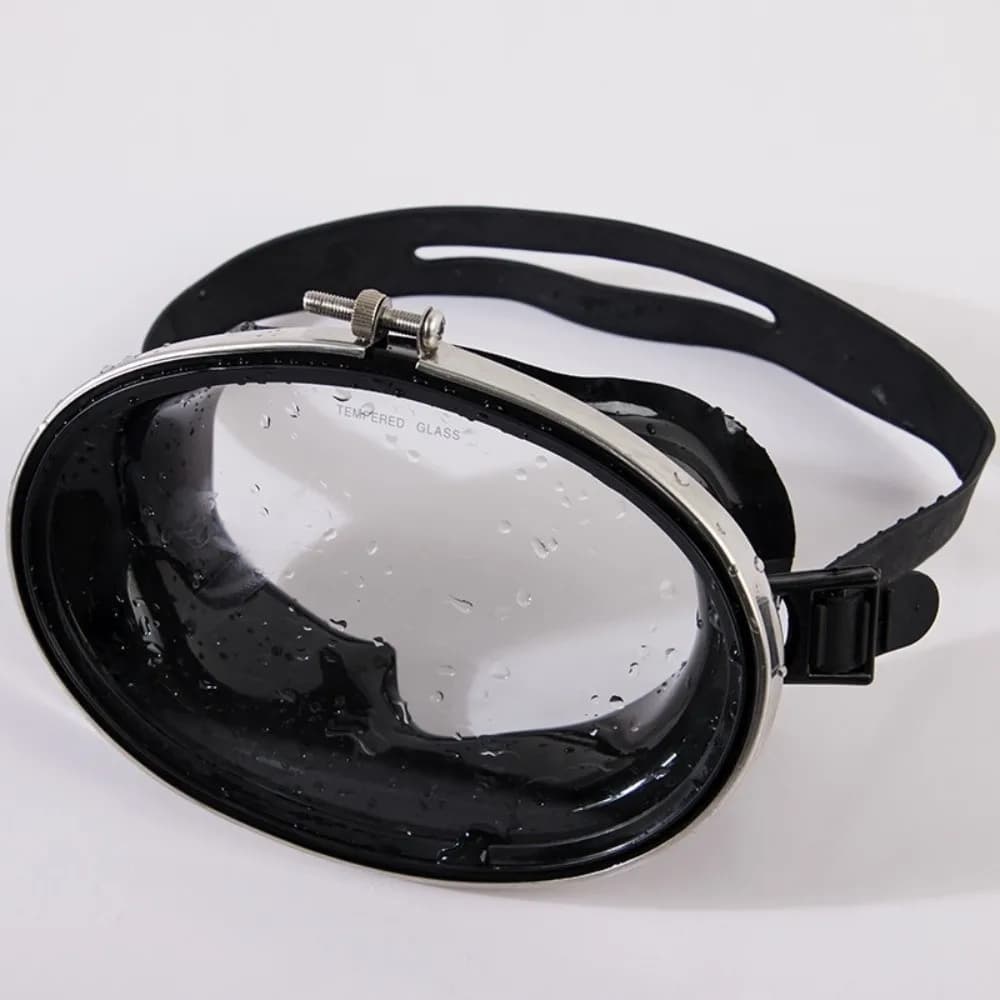 Fishing Tempered Glasses Diving Glasses Silicone Black Diving Masks Stainless Stee Waterproof Swimming Goggles Pool Accessories