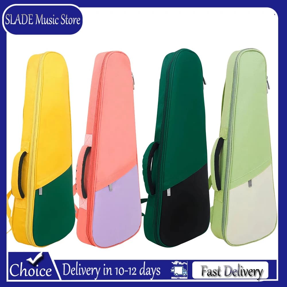 Ukulele Gig Bag 23/24 Inch Waterproof Padded Ukulele Case with Double Shoulder Straps for Concert Ukulele Rainbow Series