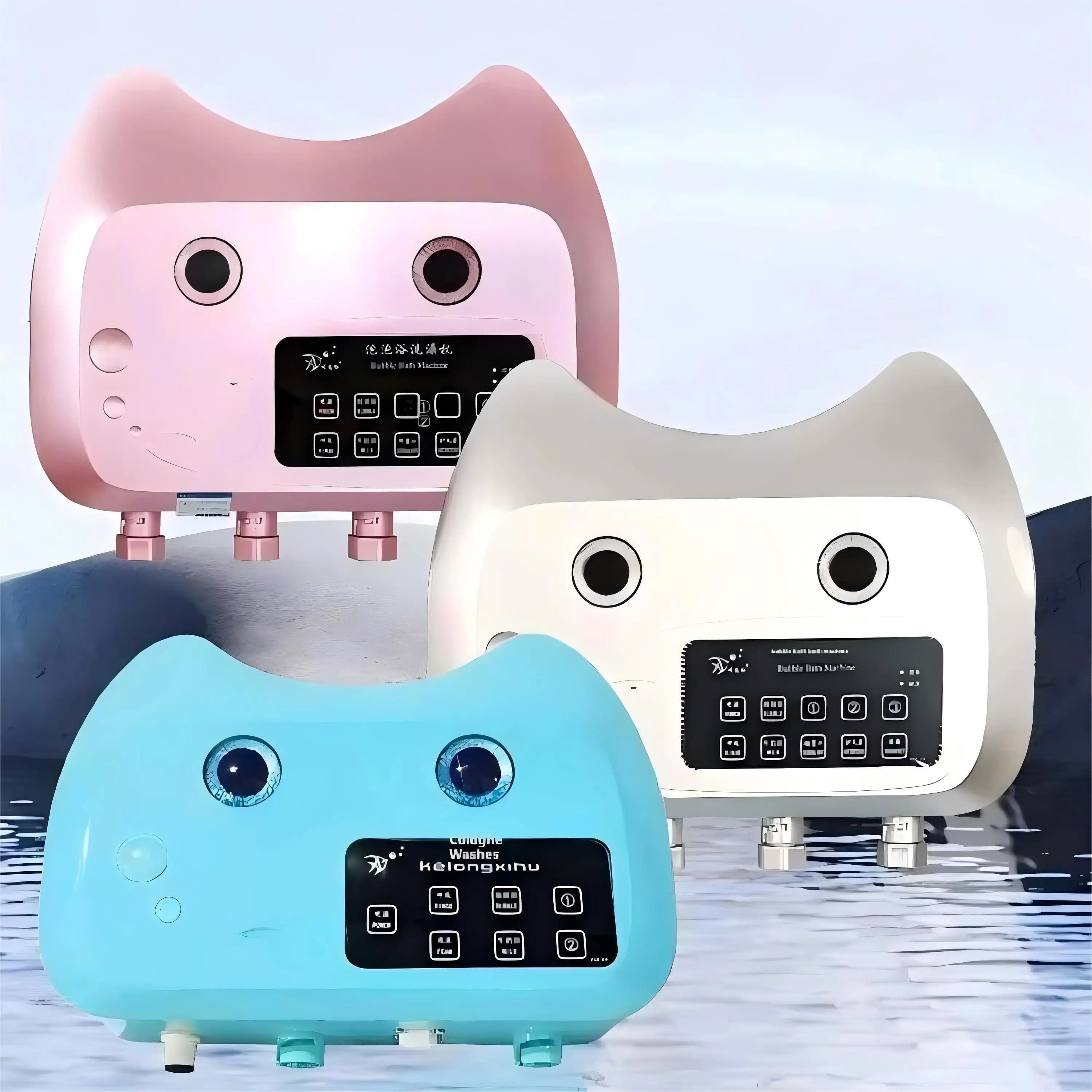Cartoon Style Pet Spa Bubble Machine - Nano-level Milky SPA + Automatic Shampoo Mixing, Cat Dog Bathroom Cleaning Tool