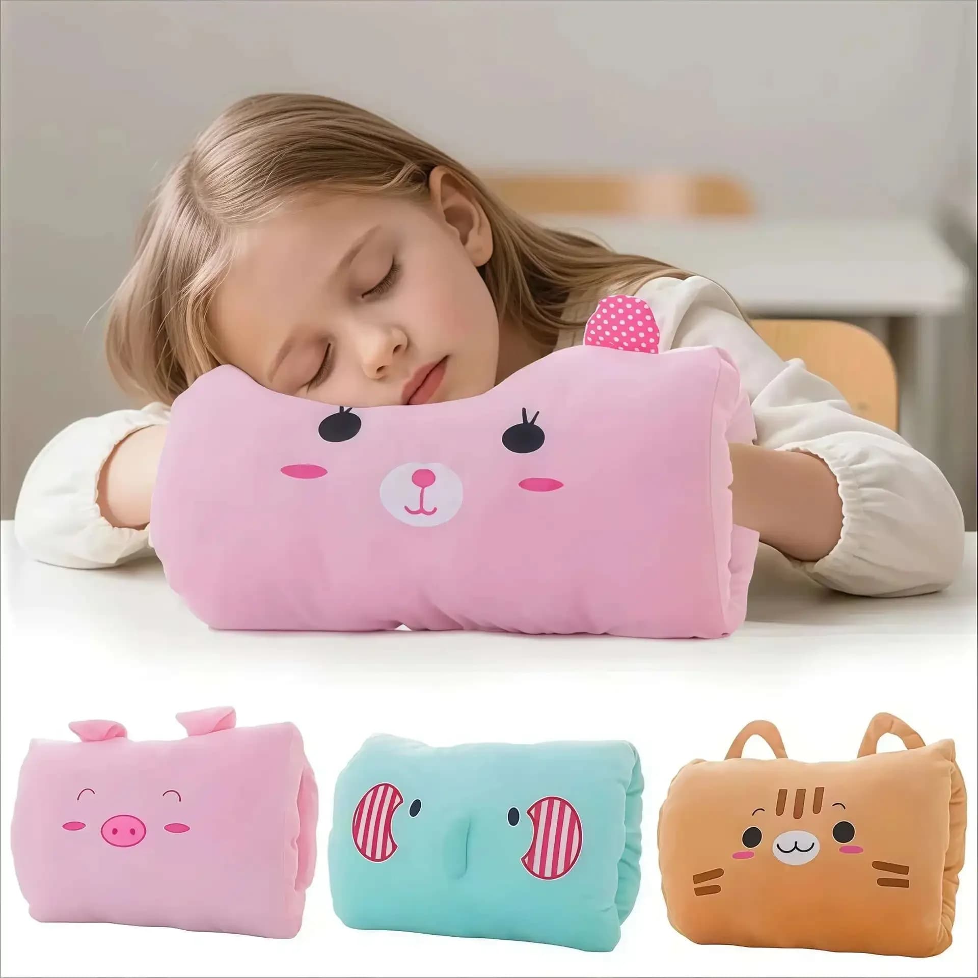 Cuscino da Braccio in Peluche a Forma di Cartone Animato, Scaldamani per Bambini, Regalo Carino, Giocattoli Non Elettrici, Essenziali da Viaggio Suho