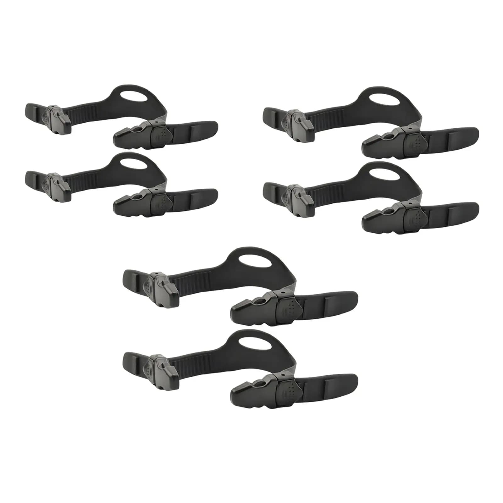2 Pezzi Cinghie Regolabili in Gomma per Pinne da Sub con Fibbie, Kit Nero con Fibbie per Immersioni Subacquee e Snorkeling