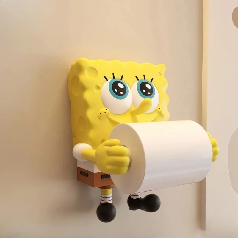 Sponge Coreless Toilet Paper Roll Holder Toilet Kitchen Paper Towel Dispenser Personalized Decorative Cartoon Home Ornament