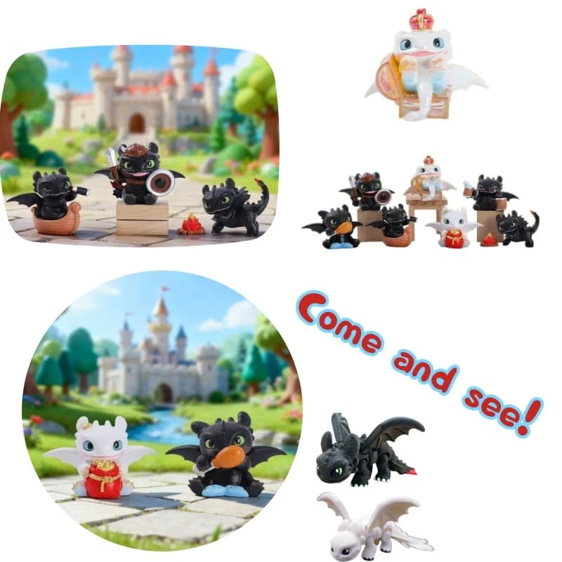 Allevatore di draghi, simpatico mostro senza denti, blind box, gioco di tendenza, bambola creativa a tema cartone animato, statuetta, ornamento in resina, regalo giocattolo