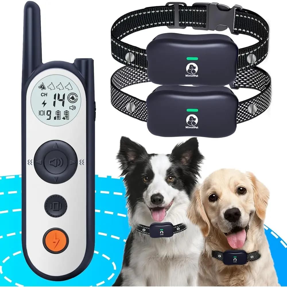 Collare di Addestramento Wireless per Cani con Batteria a Lunga Durata, Sistema di Contenimento per Animali Domestici, Impermeabile e Resistente agli Urti