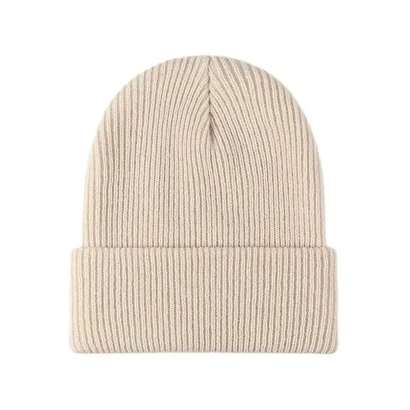 Nuove donne uomo autunno inverno caldo berretto cappello tinta unita signora maschio elasticizzato lavorato a maglia berretti all'uncinetto cappello berretto per donna uomo berretto