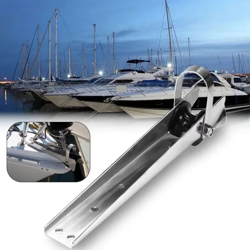 Accessori per barche incernierati in acciaio inossidabile 316 Staffa di ancoraggio Rullo di ancoraggio per prua per yacht marino
