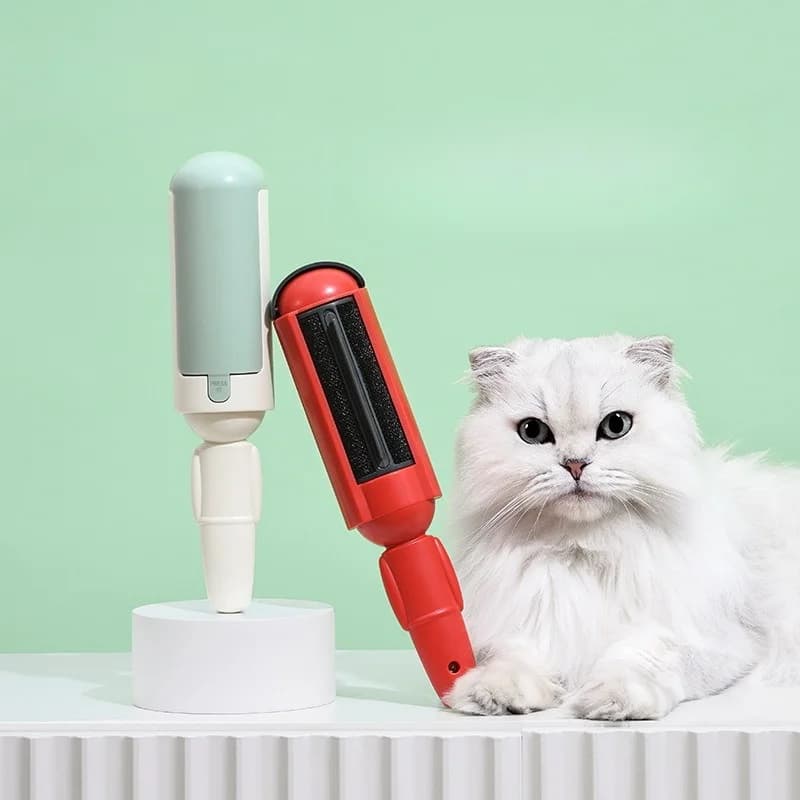 Portable Pet Hair Remover Brush Reusable Lint Roller For Clothes Sofa Carpet Cat Dog Fur Cleaner Tool No Refills Needed
