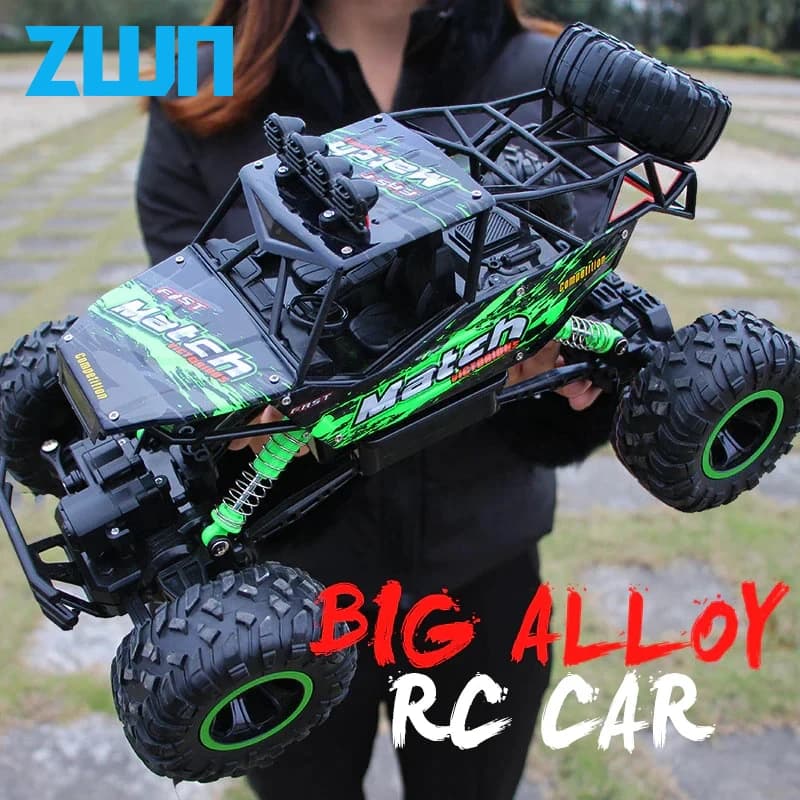 ZWN 1:12 / 1:16 4WD RC Auto Con Luci A Led 2.4G Radio Auto Telecomandate Buggy Fuoristrada Camion di Controllo Ragazzi Giocattoli per I Bambini