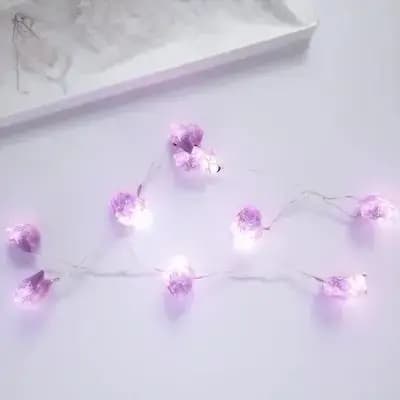 1 pz. Decorazione Creativa a Forma di Pietra per Albero di Natale, Luce Notturna per Feste, Ciondolo Luminoso con Cinghia