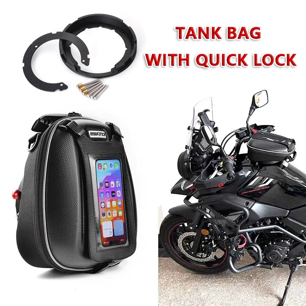 Borsa da serbatoio per moto per SUZUKI GSR 600 GSX-S750 SVF 650 Gladius Borsa da corsa per moto Zaino per bagagli con chiusura rapida