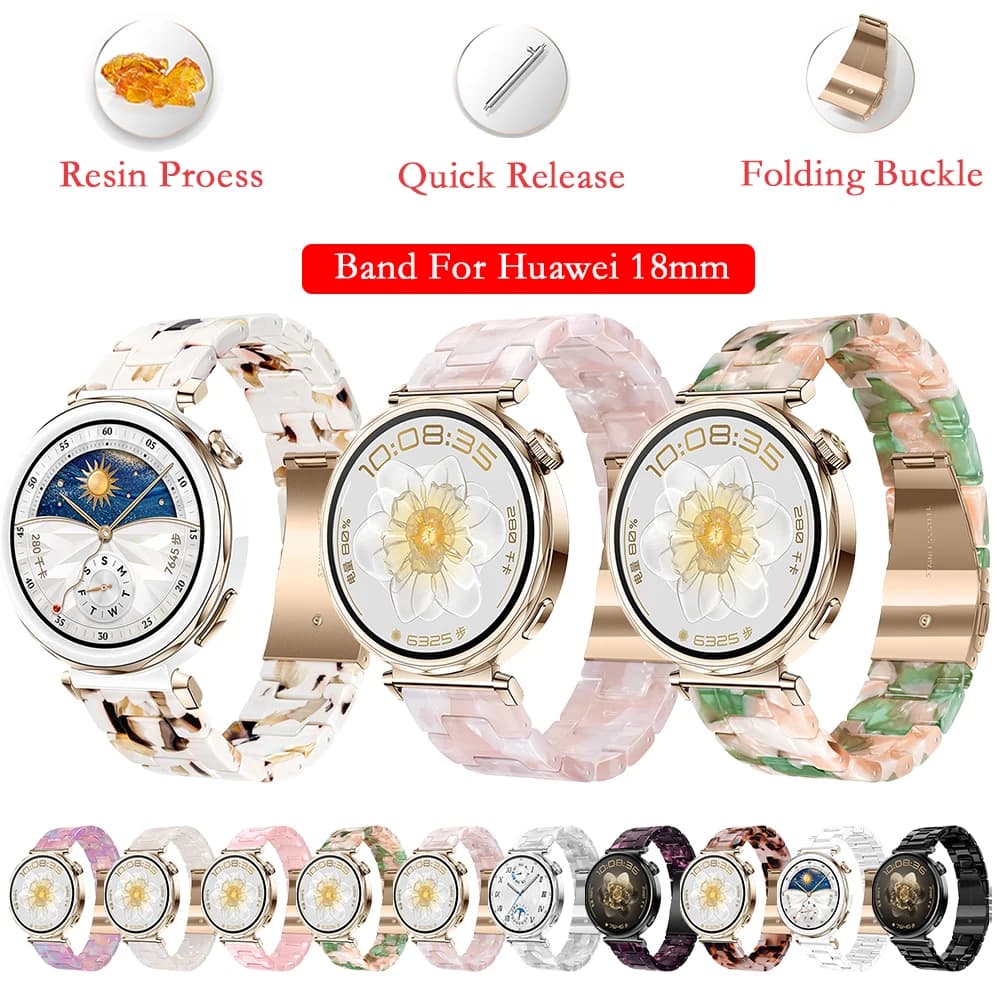 18 mm compatible bracelet with Huawei Smartwatch GT5/4 41 mm GT5 Pro 42 mm Man Woman Replacement strap for Huawei GT5 Pro/GT5 18 mm
