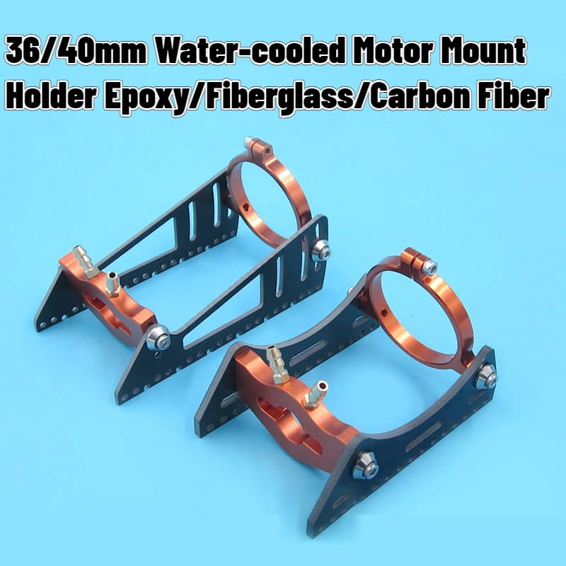RC Barca 36/40mm Lunghezza Estesa Raffreddamento Ad Acqua Motore Supporto Staffa di Fissaggio Epossidica/Fibra di Vetro/Pannello In Fibra di Carbonio