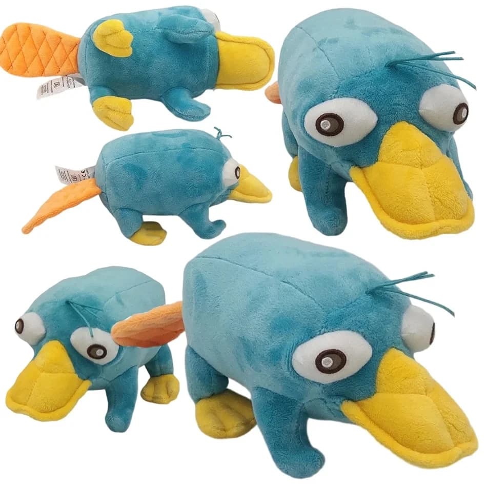 25CM nuovo simulato blu pere i giocattoli di peluche Platypus Anime animali di peluche bambole anatra ragazzi ragazze regali di compleanno di natale
