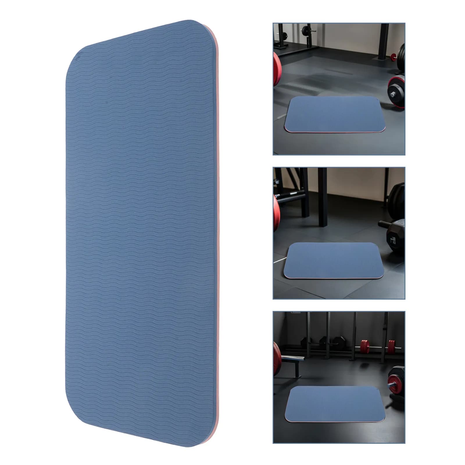 2Pcs Yoga Knee Pads Thick Fitness Exercise Mat Nonslip Cushioned Kneeling Mat for Elbows Wrists Joint Stability