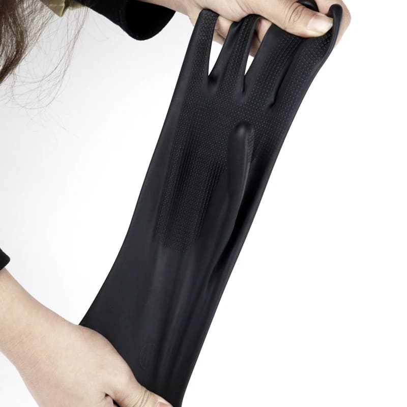 1 Paio di Guanti Resistente al Calore per Parrucchieri, Guanti per Stiratura e Permanent, Instruments per Acconciature Fai-da-Te, Guanti Antiscivolo per Tintura Capelli