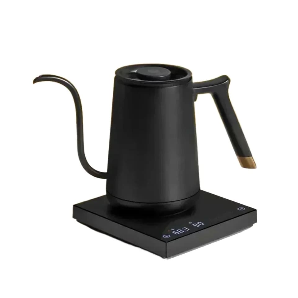 For Fish Smart Electric Metal Pour Kettle 600ml 220v Fine Mouth Temperature Control Customize Hand Brew Coffee Pot Gift