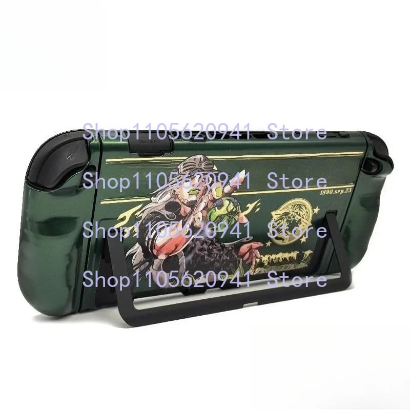 FF Steel Ball Run Gold Foil Theme Split Metal Hard Case For Nintendo Switch 2 NS2 Protective Cover
