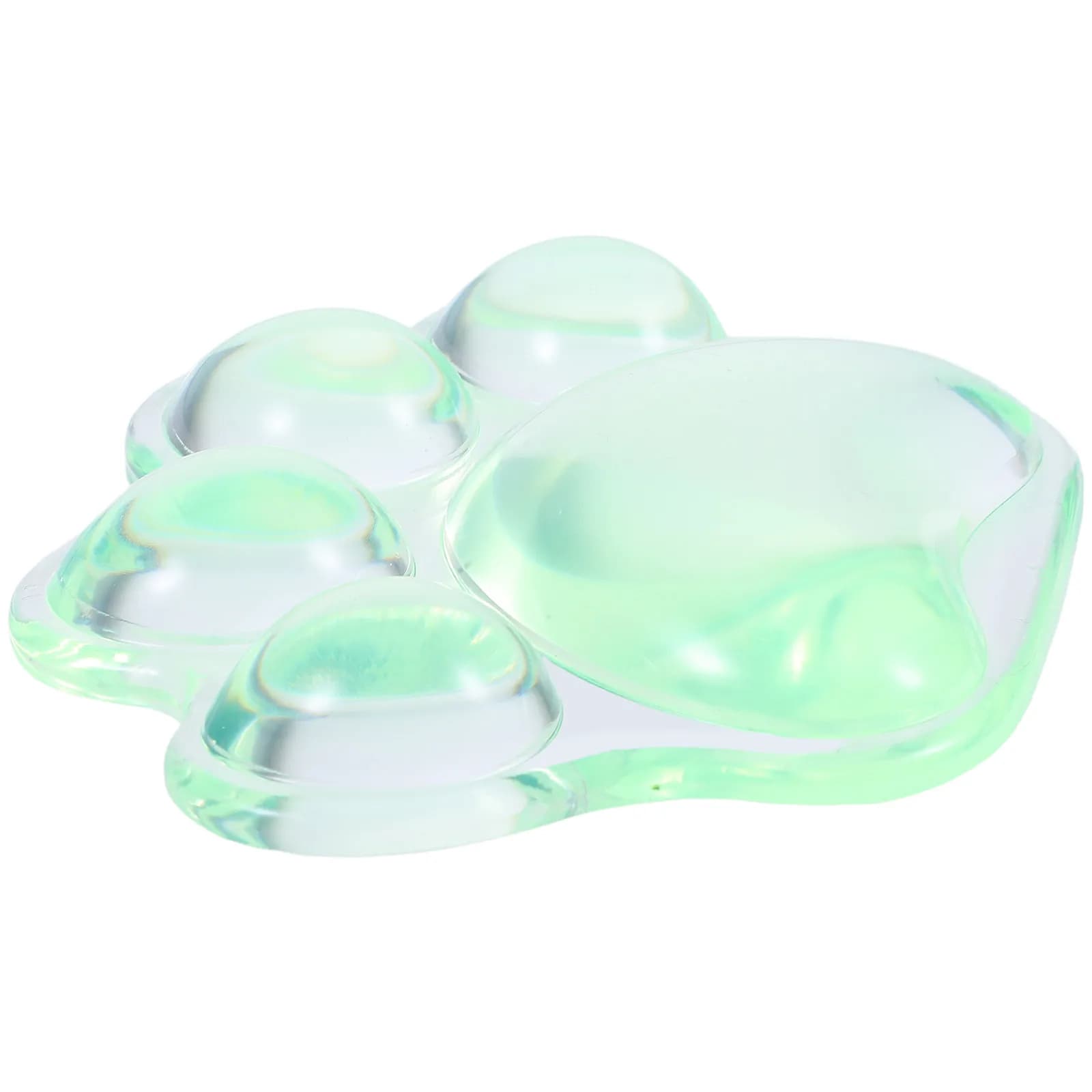 Poggiapolsi Ergonomico in Silicone Trasparente a Forma di Zampa di Gatto, Cuscino in Gel Confortevole per Tastiera e Mouse da Ufficio e Gaming
