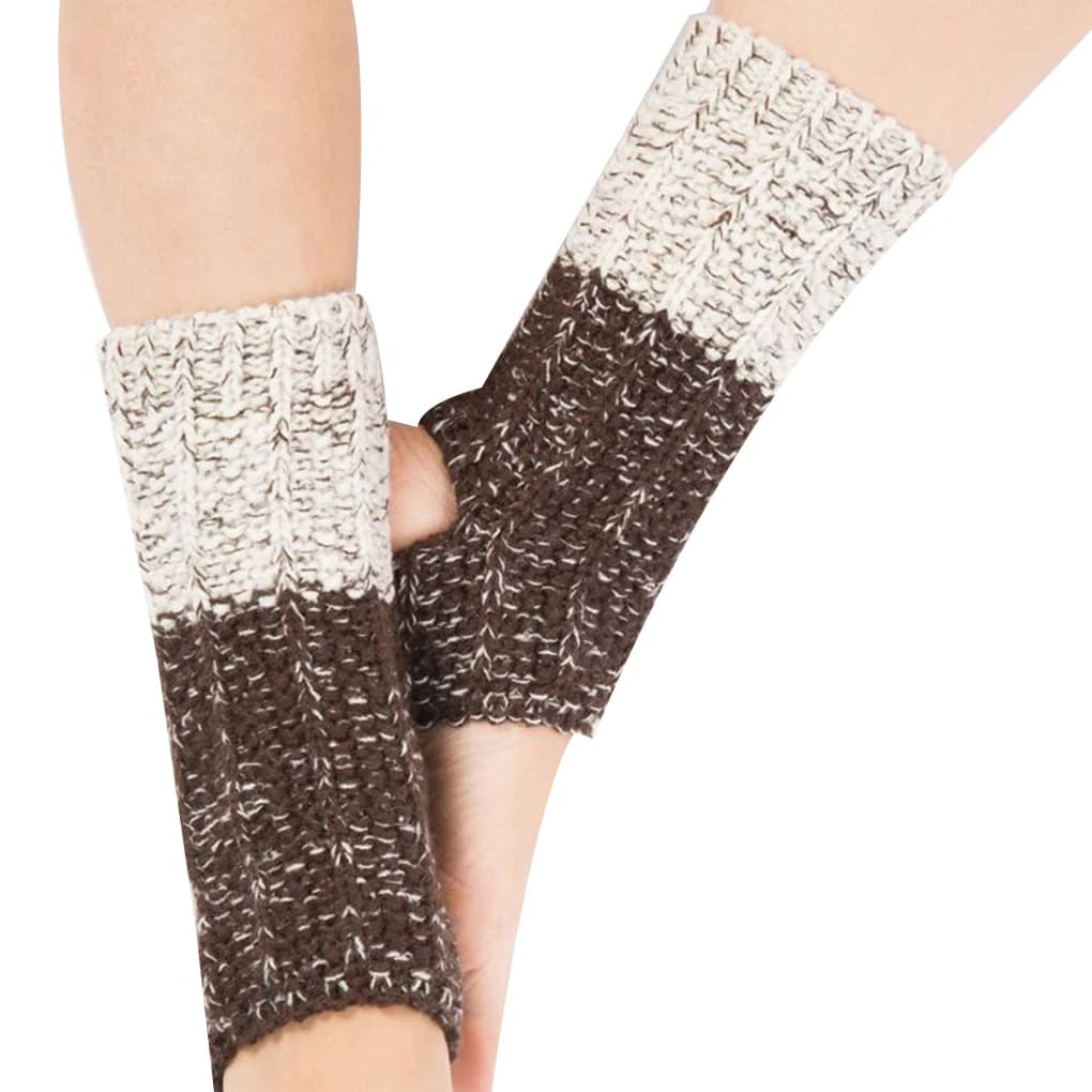 1 Pair Acrylon Soft Woman Latin Ballet Socks Fitness Dancing Girl Winter Knitted Leg Warmers Toppers Cuffs