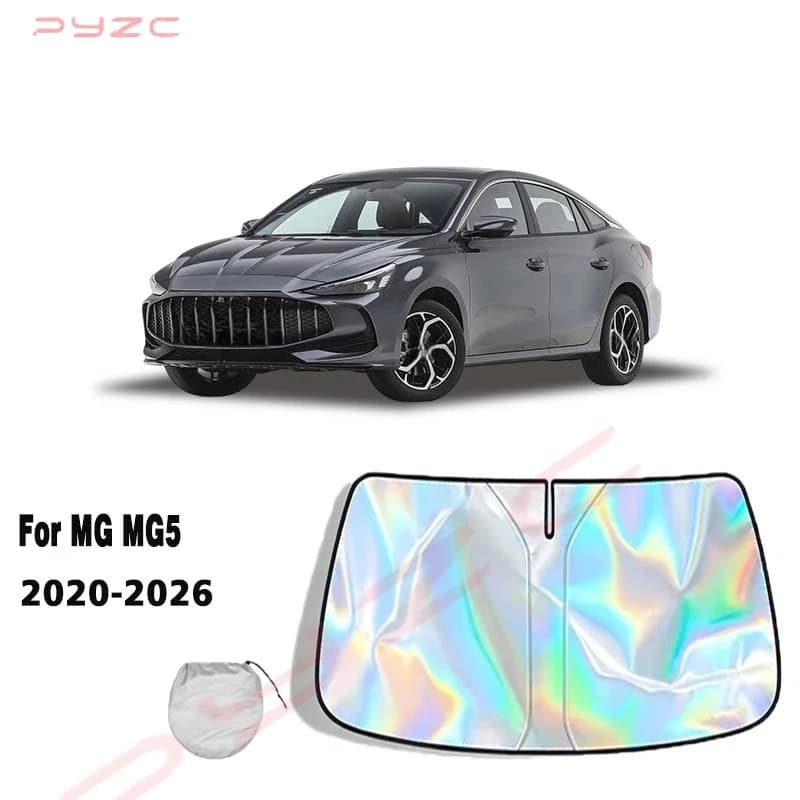 For MG MG5 2020-2026 Car Windshield Sunshade Cover Front Window Sun Shade Visor Auto Interior UV Protection