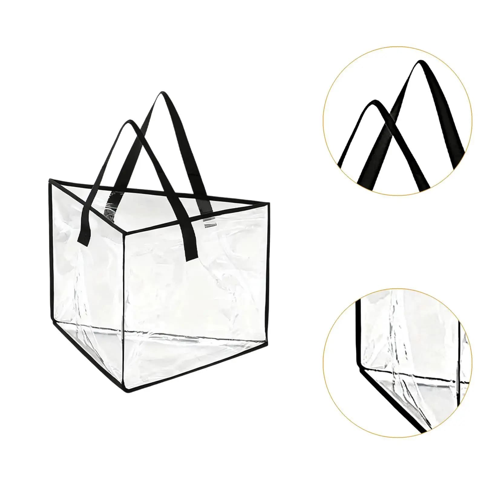 Borsa portaoggetti trasparente a triangolo, organizer per appendiabiti, impermeabile, pieghevole, salvaspazio, per soggiorno e armadio
