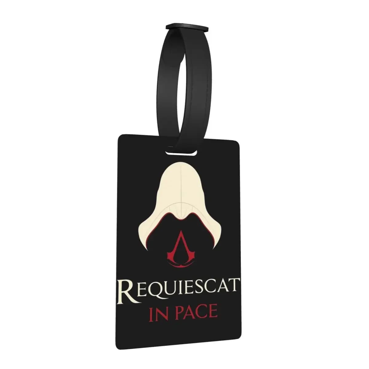 Requiescat In Pace Assassin's Creed Regali Etichette per bagagli Valigia Viaggi Moda Bagagli Etichetta d'imbarco Porta etichette ID Nome Indirizzo