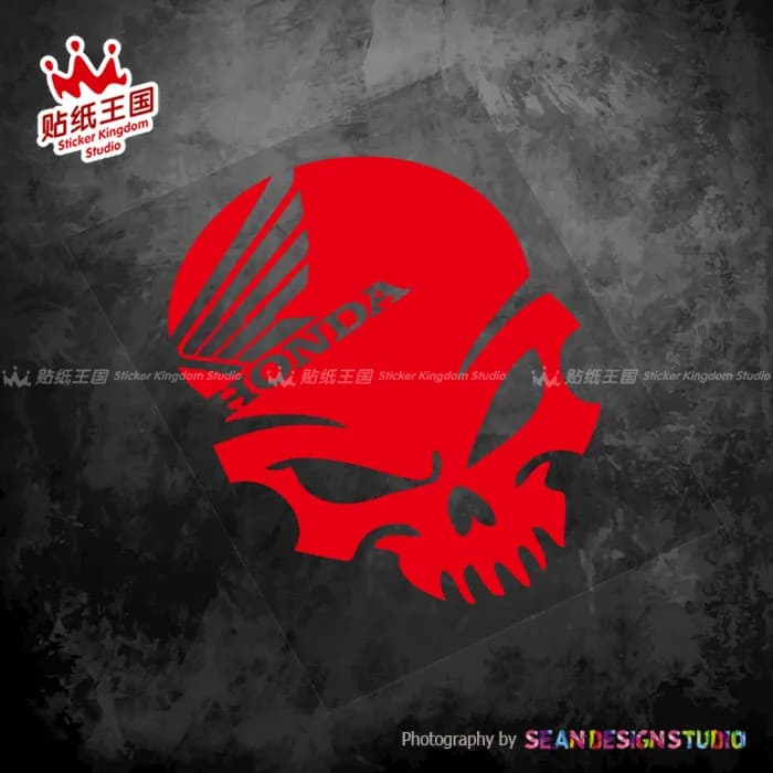 For Honda Skull CBR1000 600RR CB1000 CB650F NT1100 XL750 XADV750 Africa Twin motorcycle Decals Waterproof Stickers 25