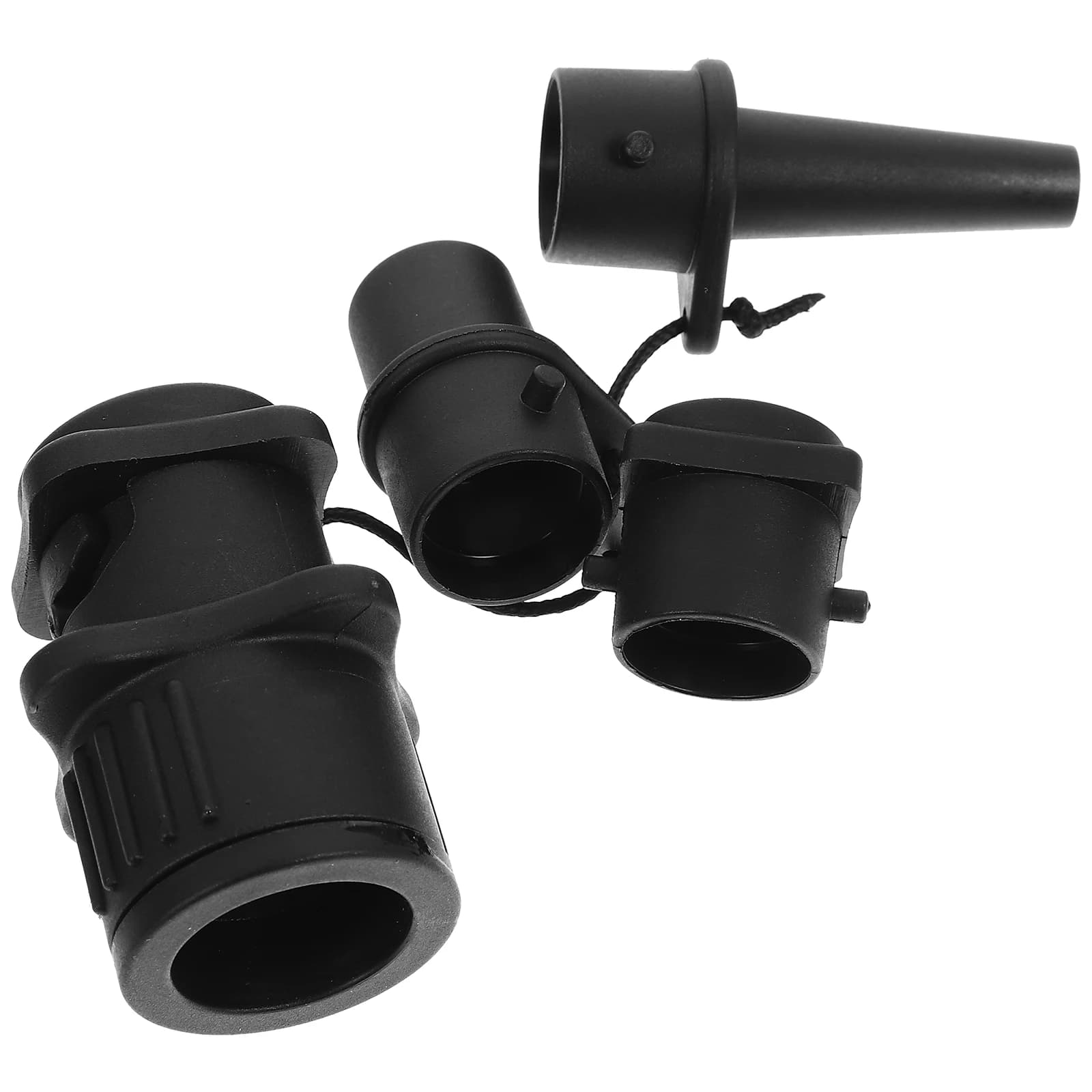 Adattatore per Pompa d'Aria 4 Pezzi per Kayak Gonfiabile, Tavola da Paddle, Tappetino da Surf, Doppia Funzione, Durevole, in ABS, Connessione a Tenuta Stagna, Accessorio per Kayak