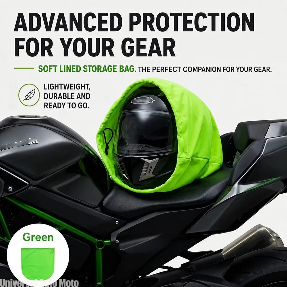 Soft Plush Helmet Bag Drawstring Dustproof Waterproof Storage for Motorcycle Bike Toughness Pocket
