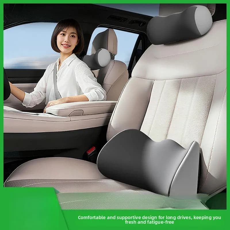 Lombare cushion for Auto in Memory Foam, Ergonomic support for Back and Life, for Seats and Office Chair