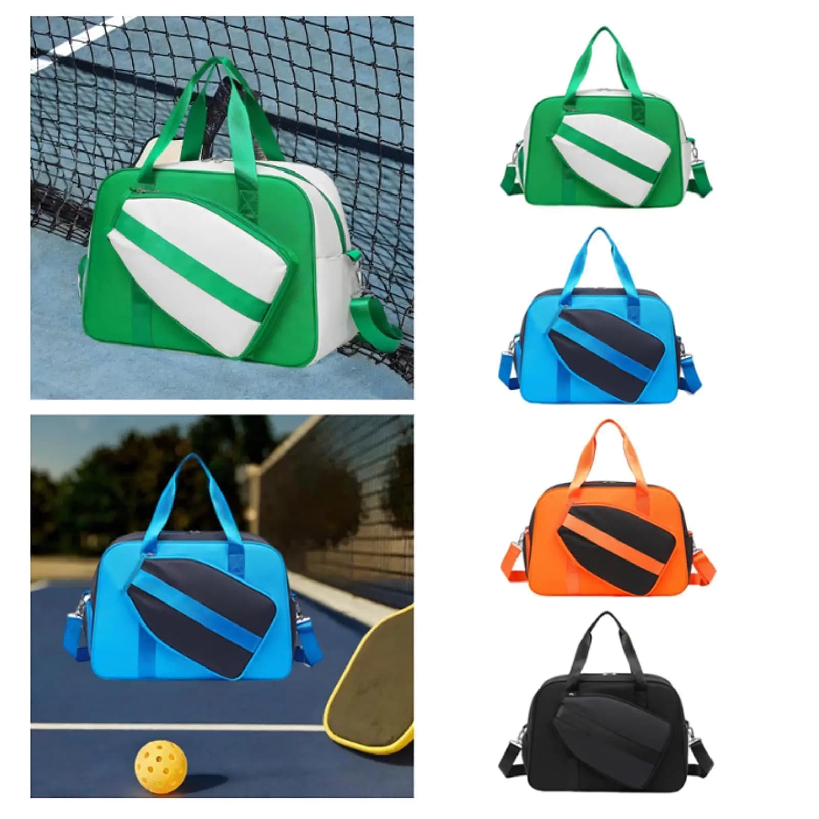Multifunctional Bag for Pickleball, for Transporting Ping Pong Rackets, Shoes and Paddle, Elegant Shoulder Bag