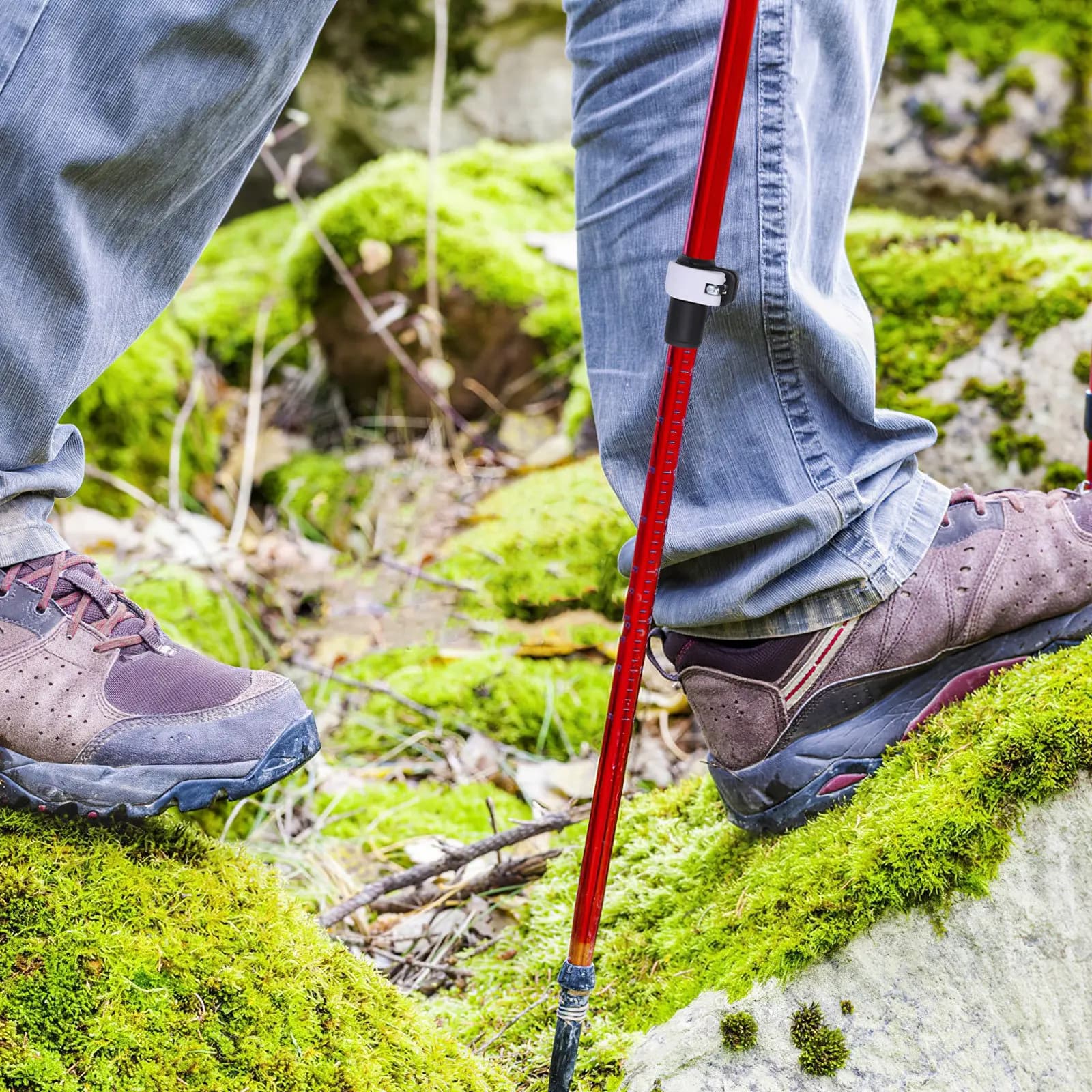 2Pcs Trekking Pole Locking Clamp Buckle Quick Adjust Hiking Walking Stick Replacement Parts Outdoor Pole Repair Spare