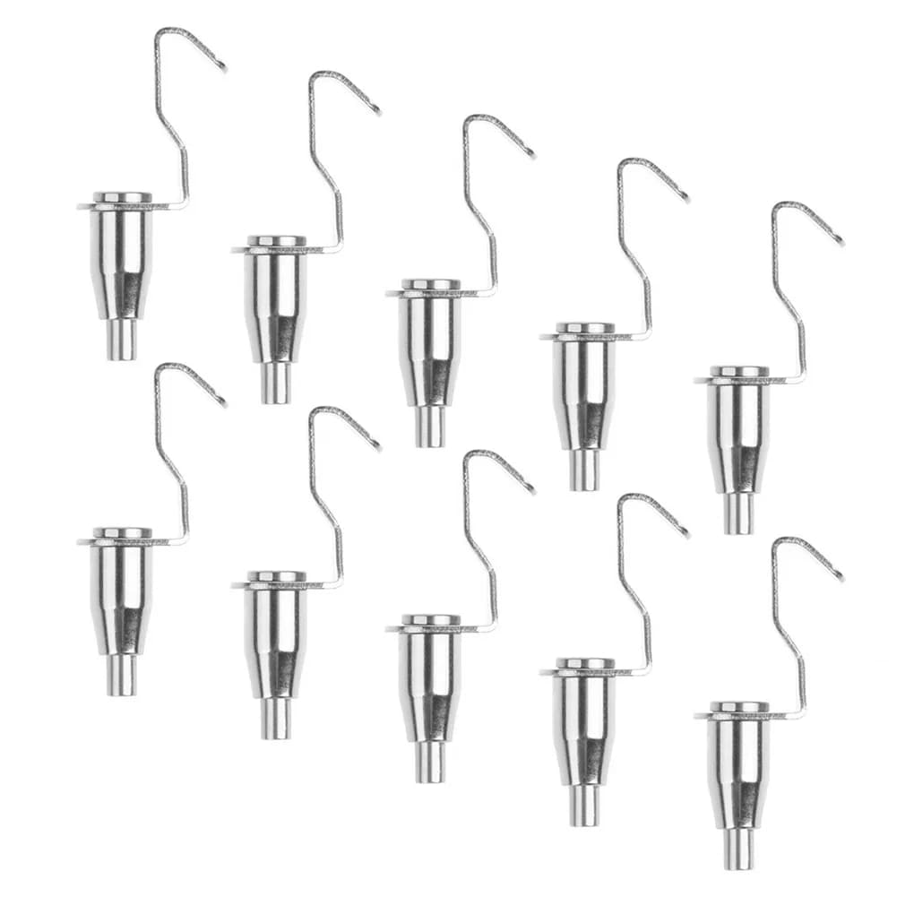 4/10 pieces hooks for hanging adjustable art gallery display frame accessories fixed wire rope suspension code with automatic locking