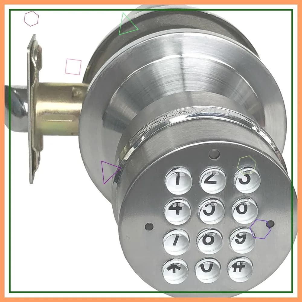 Maniglia elettronica per porta con tastiera, chiusura a molla, alta sicurezza, facile installazione, senza serratura a cilindro, senza bisogno di telefono